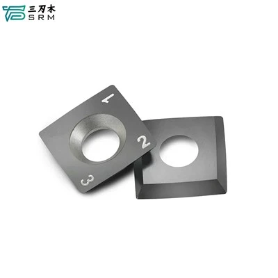 Faca de inserção de carboneto 15x15x2,5mm-30 graus -R150-4R0.5 para cabeça de corte helicoidal